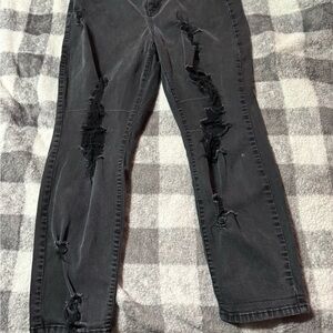 Buffalo David Bitton Ripped Black Skinny Jeans